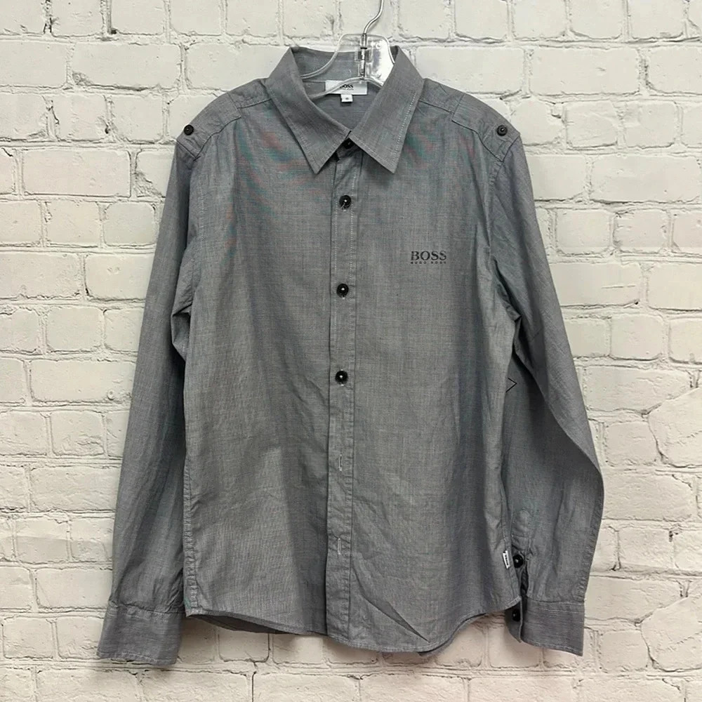 Hugo Boss Boys Dress shirt size 10 EUC